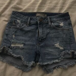 Just USA Blue Distressed Jean Shorts Vintage Style